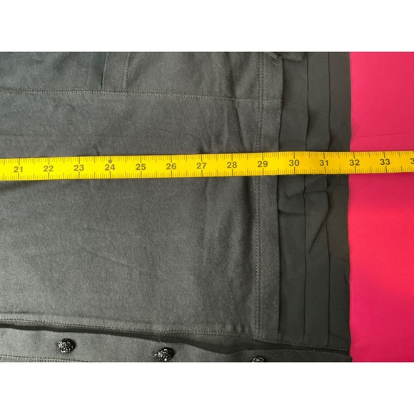 LOGO by Lori Goldstein Womens Button Front Tunic Top Sz 2X Black Lagenlook Flowy - Picture 7 of 9